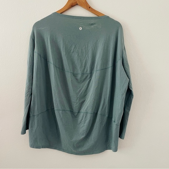 lululemon athletica Tops - Lululemon Back in Action Long Sleeve Top - Tidewater Teal Green